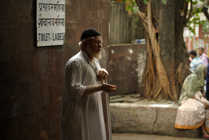 In the Mazgaon area of Mumbai the photographer encountered a blind beggar. India is sadly home to many blind beggars and in no other country you will find so many beggars because it has become a profession. Read more about it in this archive story.